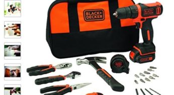 Seulement 55,3€ la perceuse-visseuse Black &Decker + 20 outils (marteau, pince…)