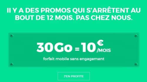 RED SFR forfait 30Go à 10€