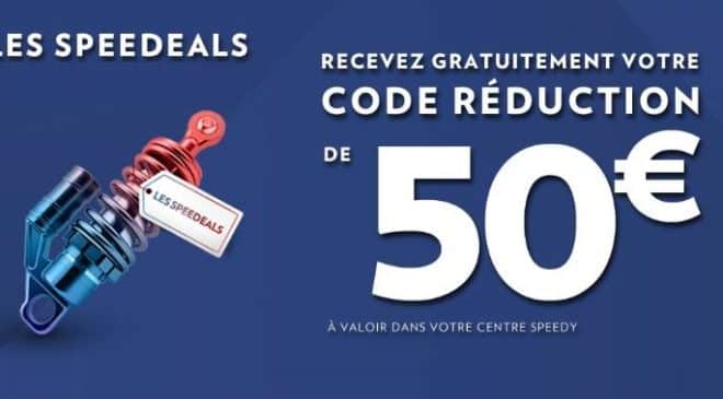 Remise immédiate de 50€ chez Speedy