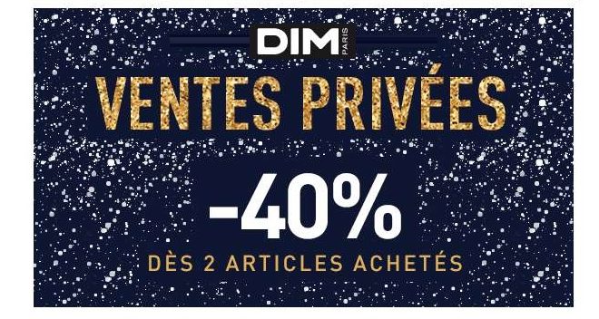 VENTE PRIVÉE DIM