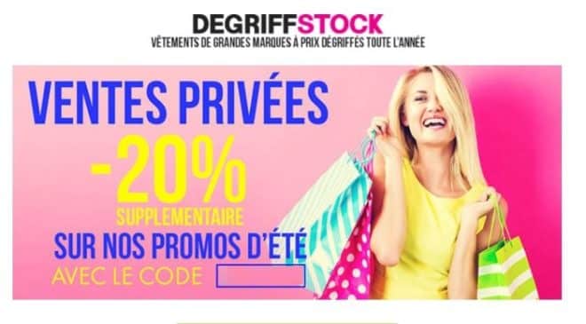 Ventes privées Dégriffstock