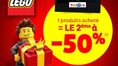 1 Lego acheté la seconde boite à moitié prix