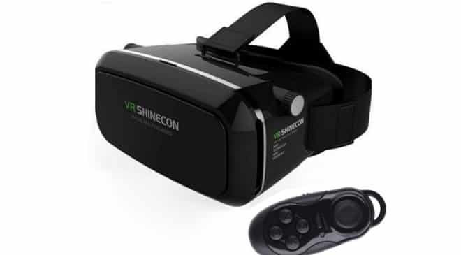 13,11€ casque réalité virtuelle Bluetooth VR SHINECON 3D avec télécommande 