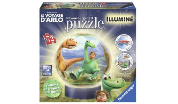 13,32€ le puzzle 3D Good Dinosaur illumine Ravensburger