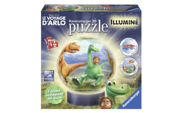 Soldes Amazon : 13,32€ le puzzle 3D Good Dinosaur illuminé Ravensburger (au lieu de 27€)