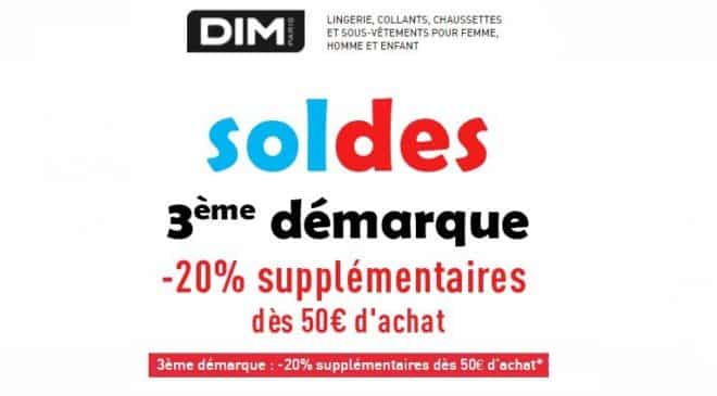 14 juillet DIM : 20% de remise sur les soldes