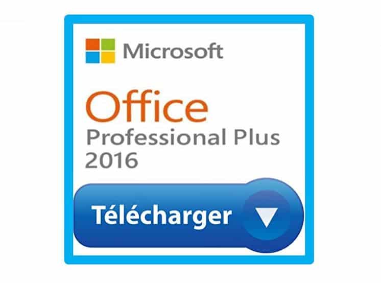 14,9€ Microsoft Office Professionnel 2016 Plus