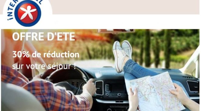 30% de remise sur votre sejour avec l’offre d’ete INTER-HOTEL