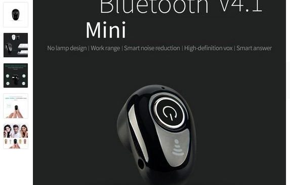 3,42€ la mini oreillette Bluetooth 4.1 S650