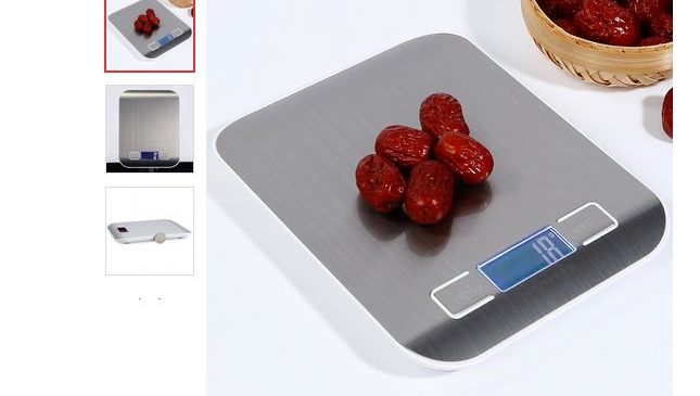 6,25€ la balance de cuisine électronique plateau métal