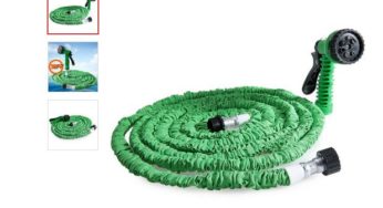 Seulement 7,80€ le tuyau extensible (5m à 15m) avec pistolet 7 jets