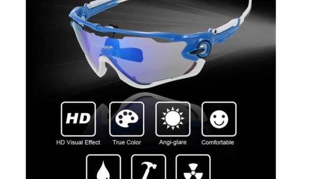 9€ les lunettes de cyclisme polarisées anti UV 