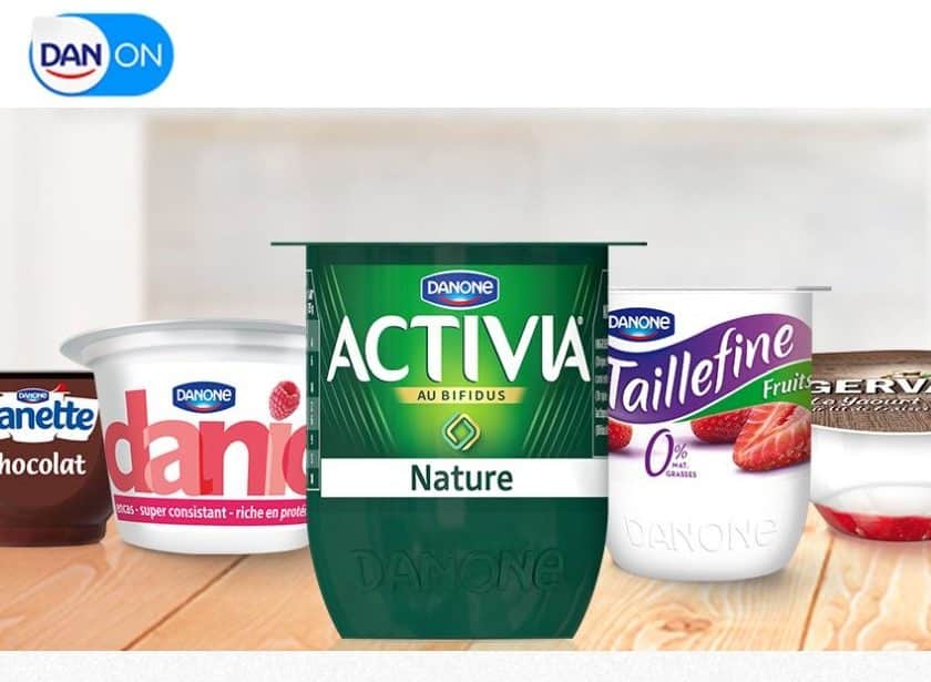 Dan On pour recuperer des bons de reductions Danone