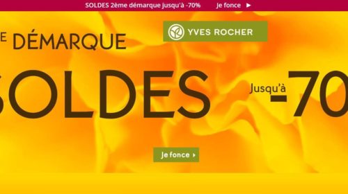 Deuxième démarque des soldes Yves Rocher