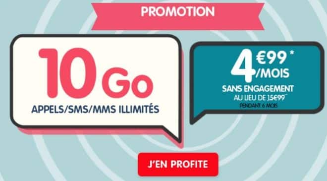 Forfait 10Go NRJ Mobile