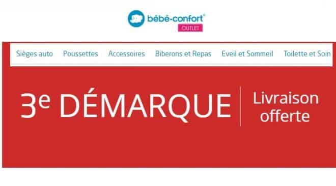 Nouvelle démarque soldes Outlet Bébé Confort 