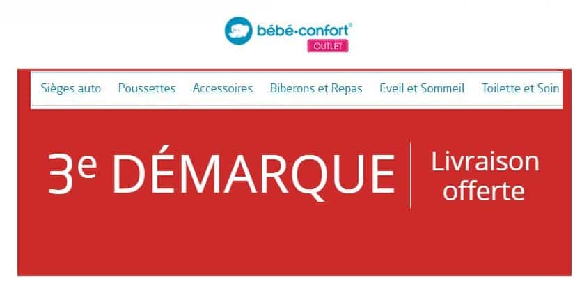 Nouvelle démarque soldes Outlet Bébé Confort