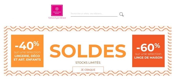 remise de 10% en plus sur les soldes françoise saget