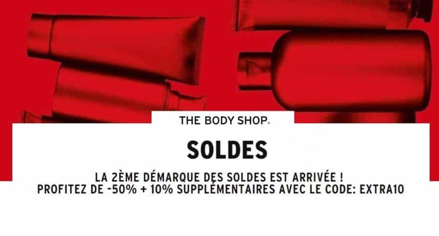 The Body Shop : nouvelle démarque tout à minimum –50% (et 10% suppl.)