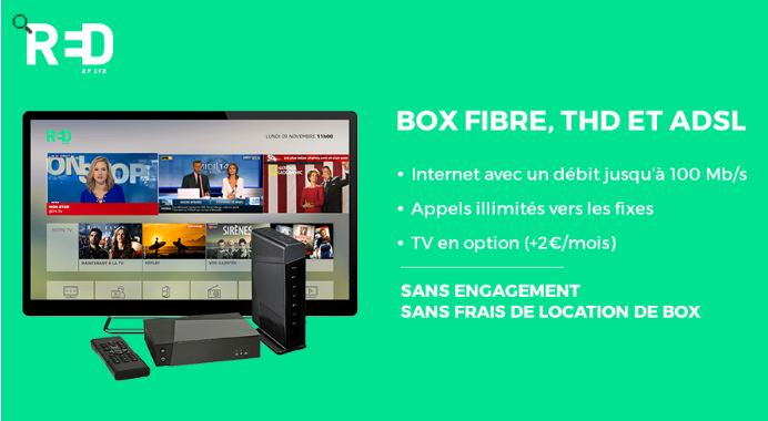 Vente privée RED Box by SFR : 15€/mois à vie (internet + appel fixe + TV pour 2€) au lieu 19,9€