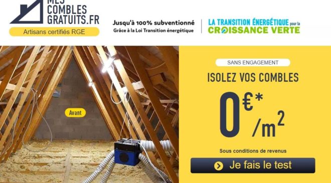 Vous avez des combles sous le toit ? faites-les isoler gratuitement