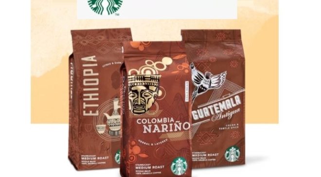 paquets de cafés en grains Starbucks achetés☕ = livraison gratuite 