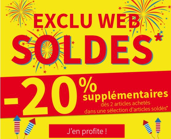 20% de remise sur les Soldes King Jouet des 2 articles (aujourd’hui uniquement 🇫🇷 ) !