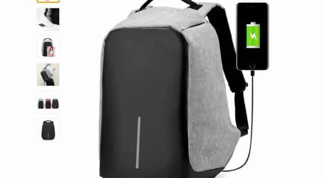 20€ le sac a dos fermeture antivol et chargeur USB integre