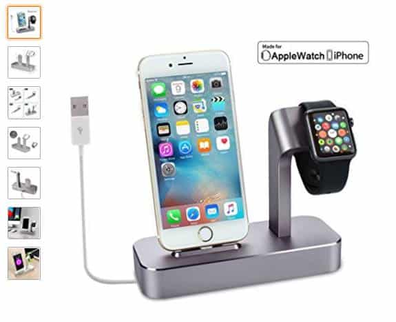 Vente flash : 22,99€ le support de charge iPhone + Apple Watch (aluminium)