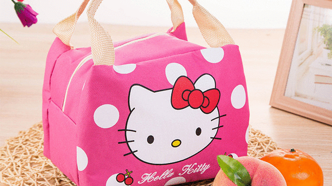 2,29€ Lunch bag Cartoon Hello Kitty, Totoro, Stitch