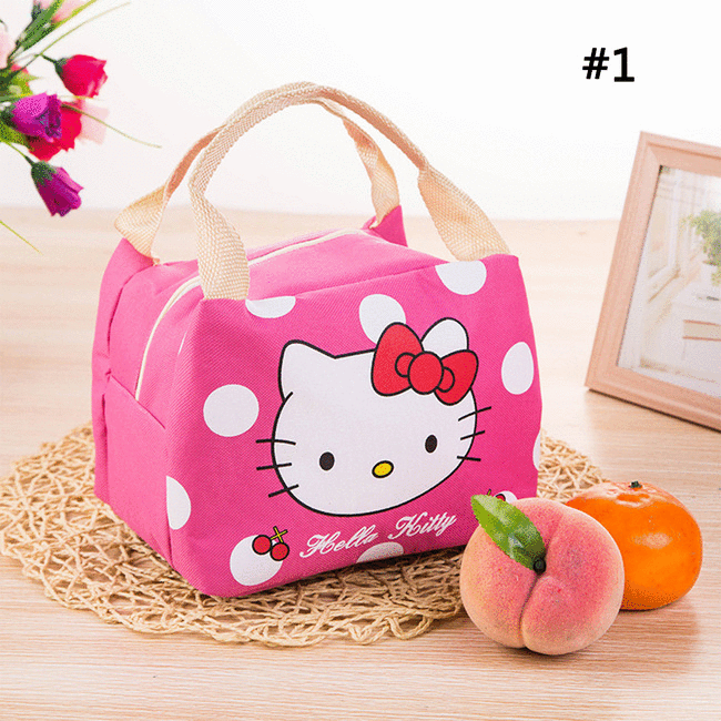 2,29€ Lunch bag Cartoon Hello Kitty, Totoro, Stitch