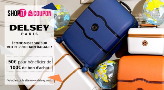 Bon d’achat Delsey moitié prix