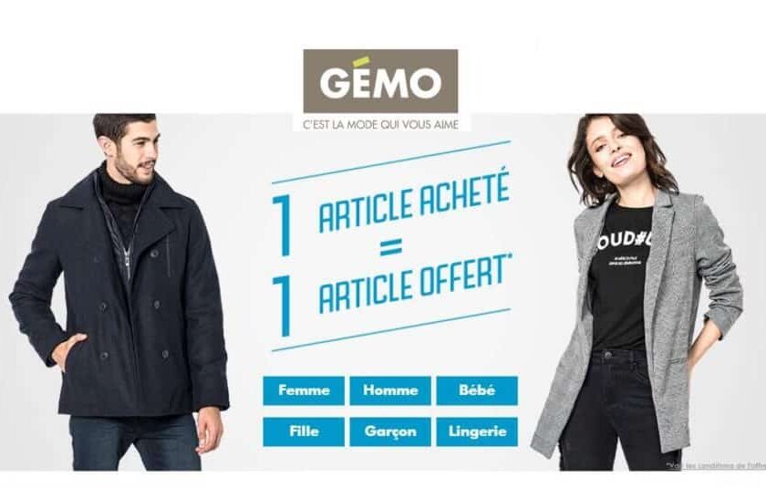 Bon plan Gémo 1 article acheté = 1 article offert