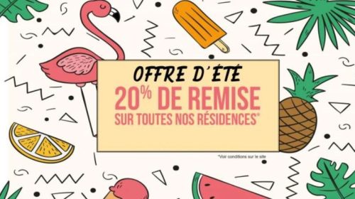 Bon plan Residhotel 20% de remise