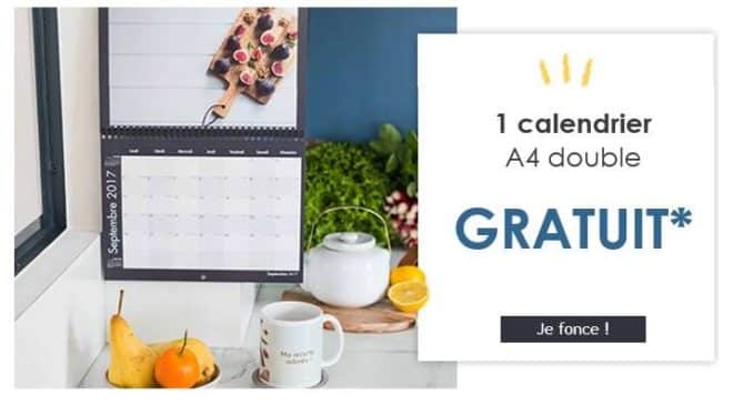 Calendrier Photoweb A4 double gratuit