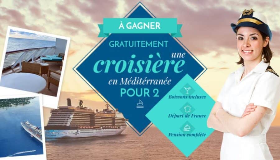 Gagnez une croisière pour 2 en Méditerranée (pension complète boissons comprises)