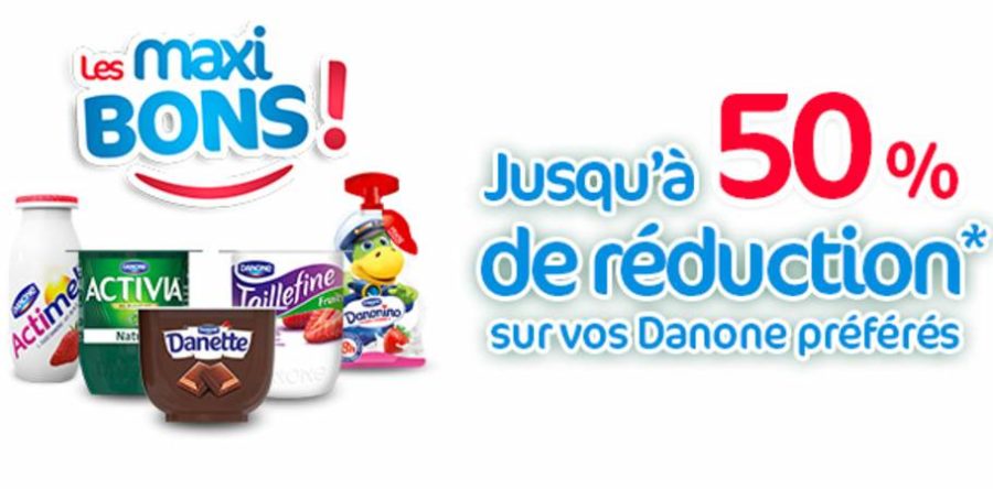 Maxibons Danone : jusqu’à 50% de réduction sur vos achats (coupon de réduction) !