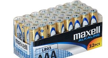 Moins de 11€ le lot de 32 piles Maxell alcaline AAA (LR3) 🔋 port inclus
