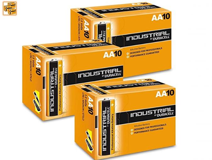 Moins de 15€ le lot de 30 piles Duracell Industrial Alcaline AA port inclus (et autres packs) 🔋