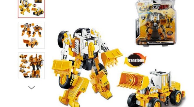 Moins de 7€ le jouet type Transformers