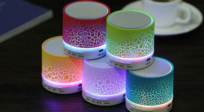 Seulement 4,12€ enceinte Bluetooth – LED portable