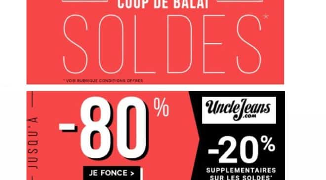 Soldes UncleJeans remise supplementaire