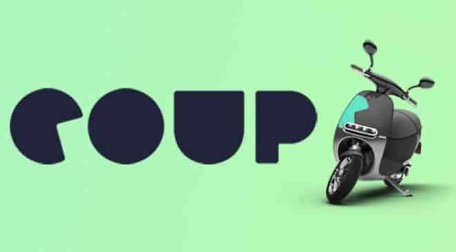 Trajet gratuit en scooter électrique libre-service COUP