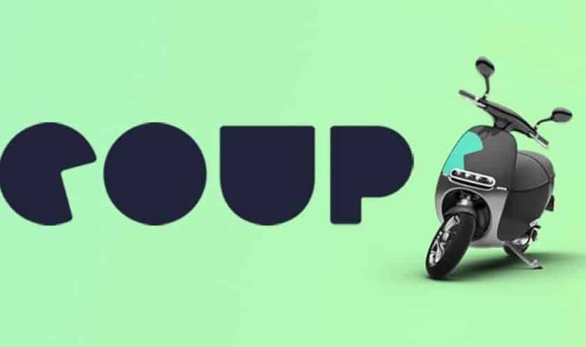 Trajet gratuit en scooter électrique libre-service COUP