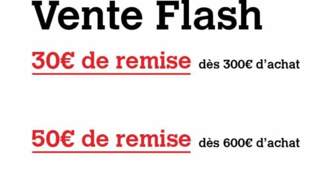 Vente flash sur Darty 