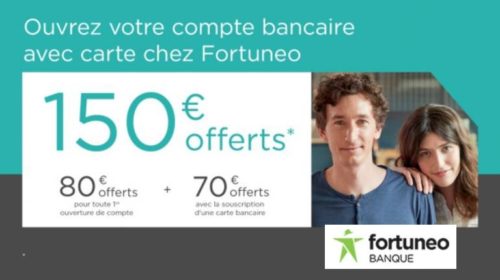 Vente privée Fortuneo : 150€ offerts 