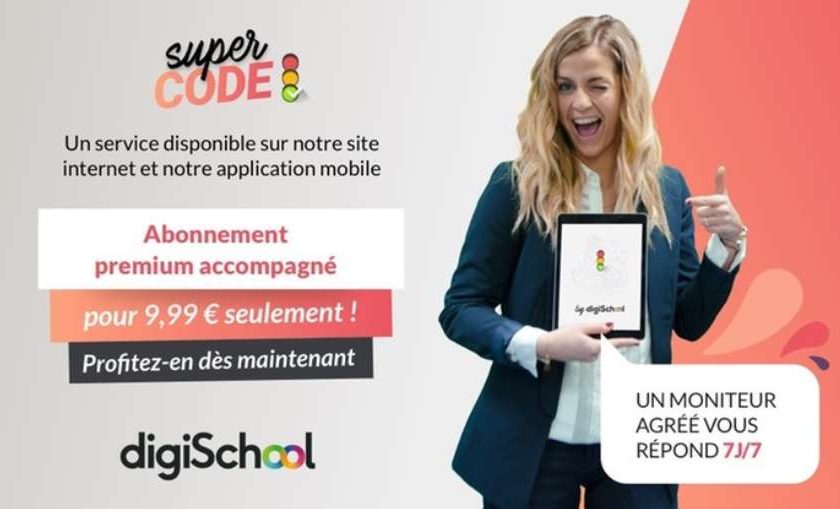 abonnement Premium d’entrainement au code de la route avec DigiSchool