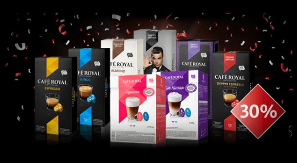 remise sur tout le site Café Royal