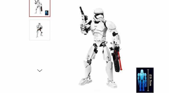 3,82€ la figurine Stormtrooper 23,5 cm