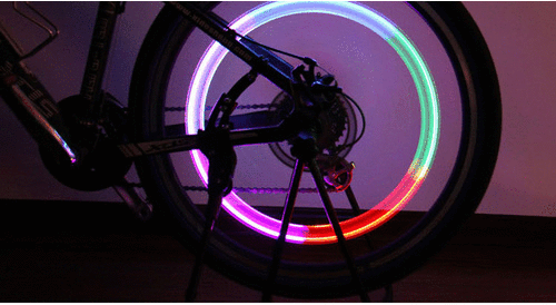 Capuchon lumineux de roue de vélo pas cher